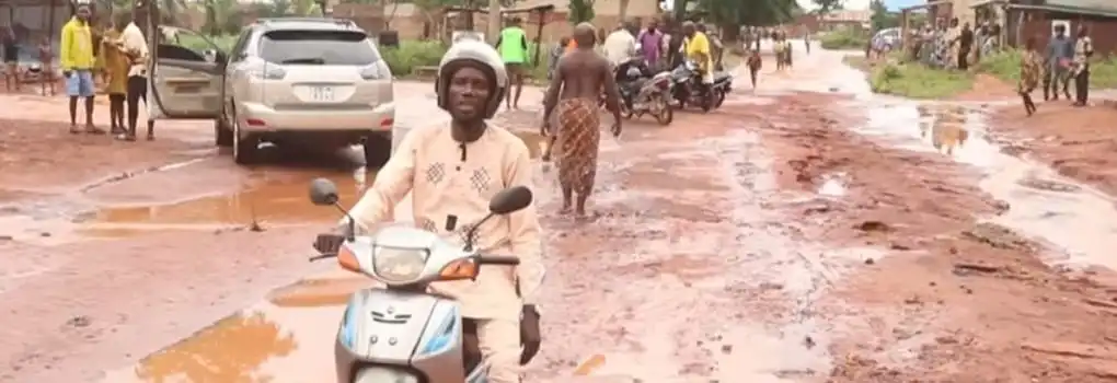 Bénin : une forte pluie crée d'énormes dégâts à Bohicon