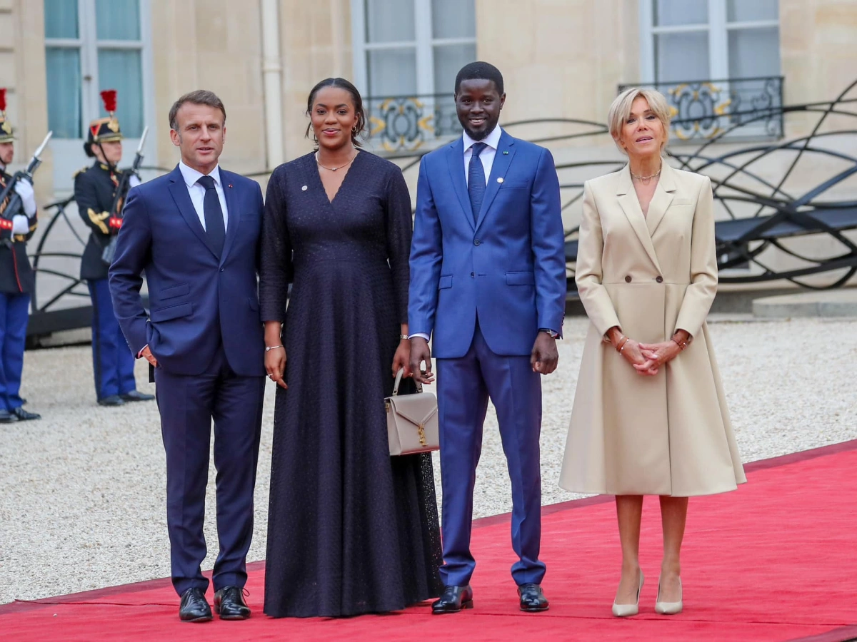 Le couple présidentiel sénégalais à l'Elysée