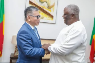 Bénin: Louis Vlavonou reçoit les adieux de l’ambassadeur de Chine, Peng Jingtao