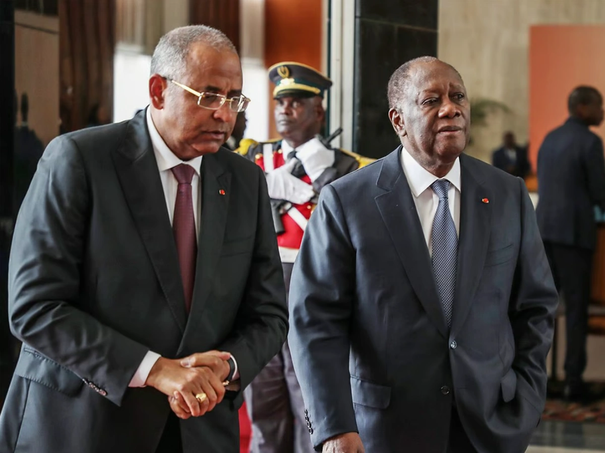 Patrick Achi et Alassane Ouattara