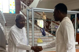 Joseph Djogbénou au domicile de Me Adrien Houngbédji