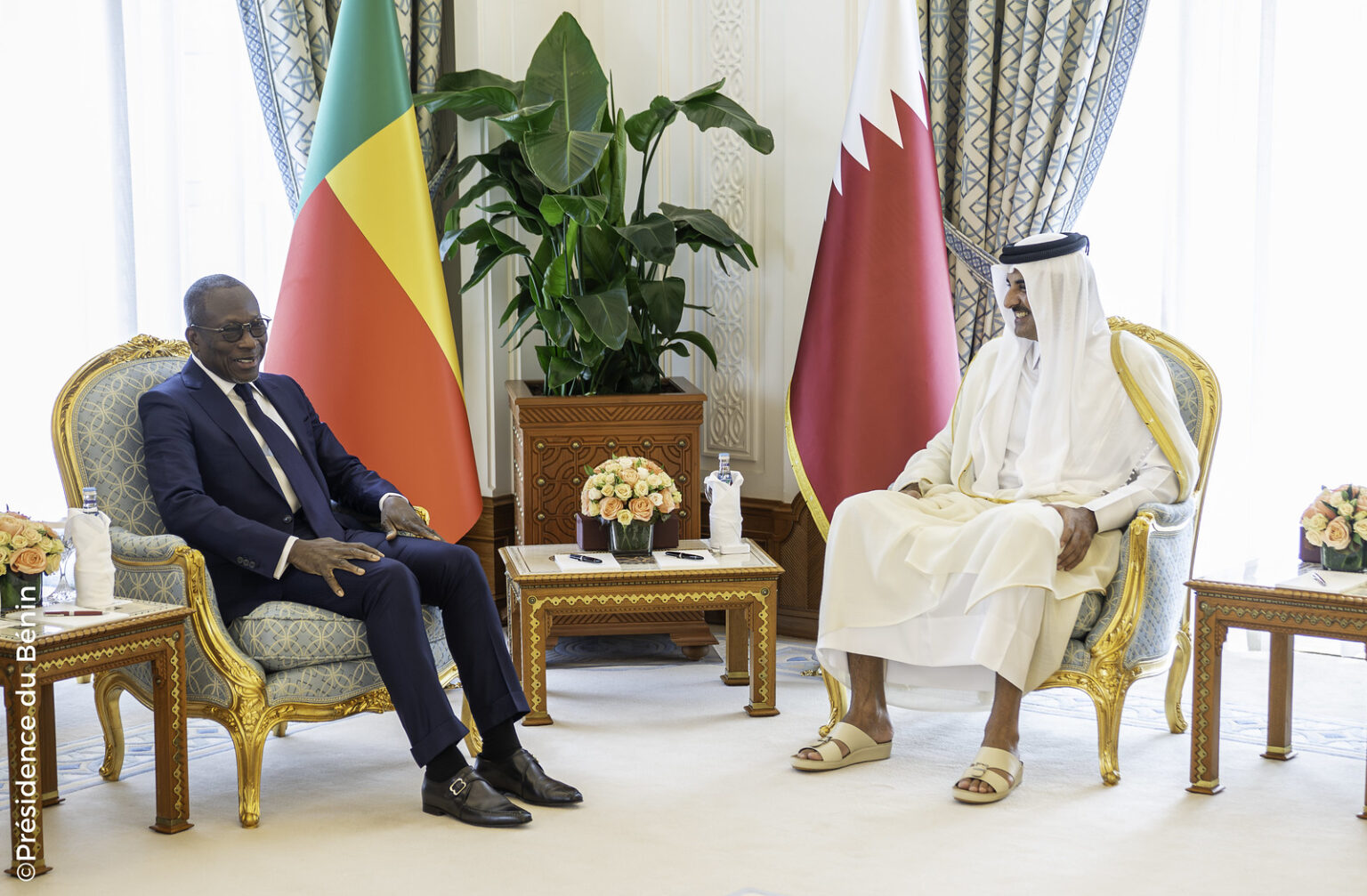 Patrice Talon reçu par l'Emir du Qatar