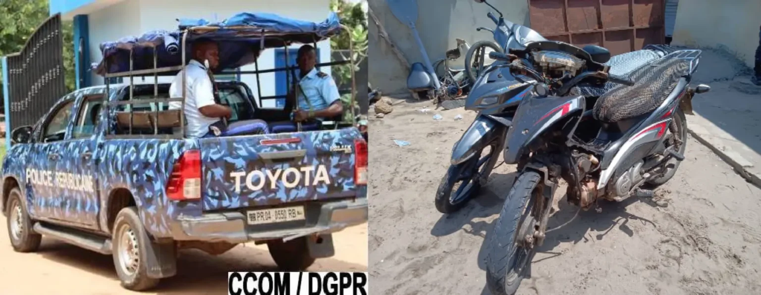 Sèmè-Podji : la police intercepte deux motos volées, un voleur en cavale