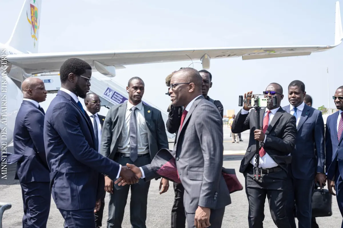 Bénin : arrivée du président sénégalais Bassirou Diomaye Faye à Cotonou