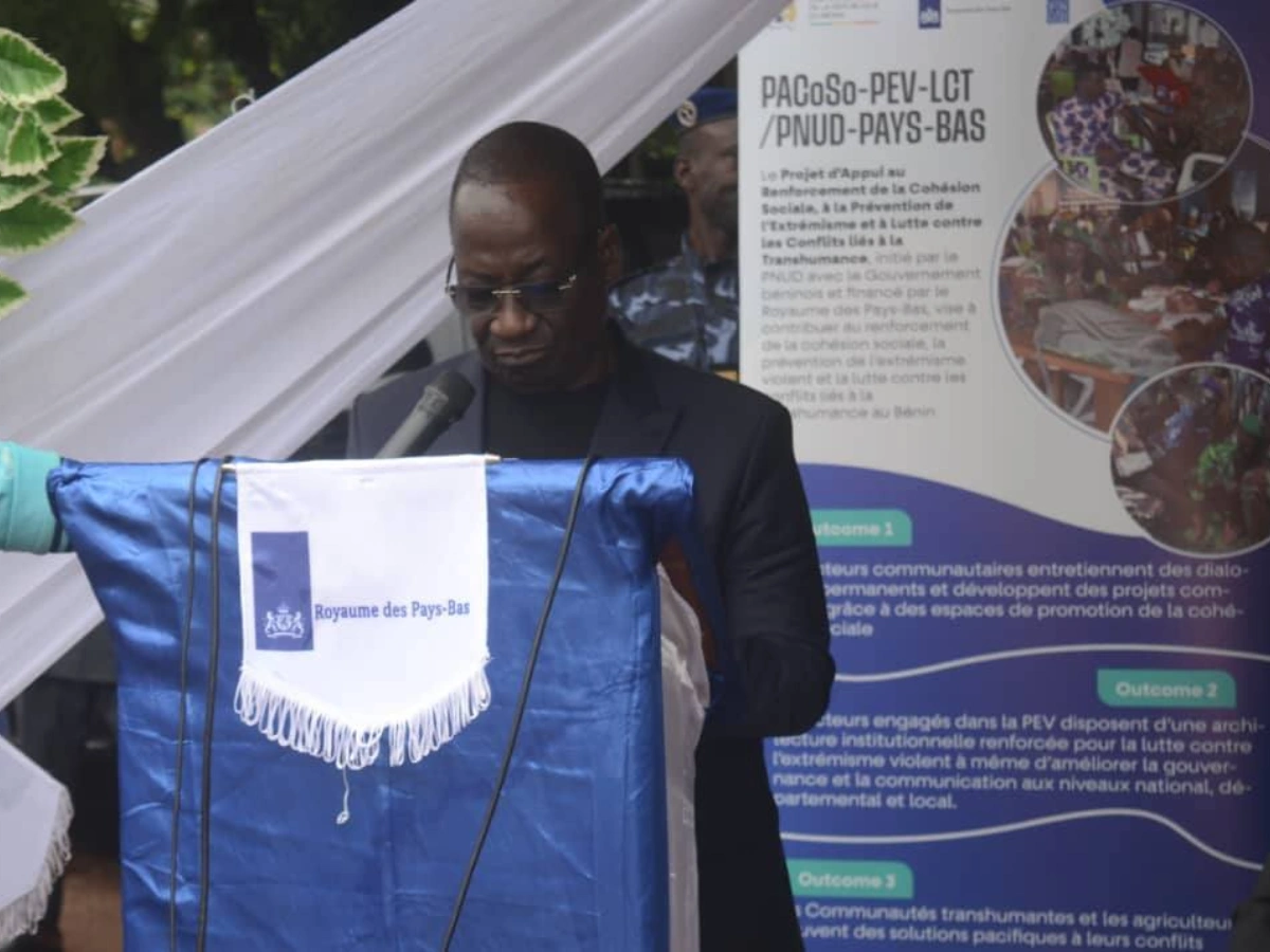 Bénin : appui en matériels divers pour 16 communes pour renforcer la cohésion sociale