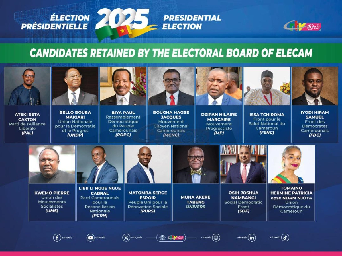 présidentielle 2025 candidats paul biya