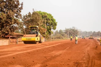 bitumage route Banikoara-Kérémou-Frontière Burkina Faso