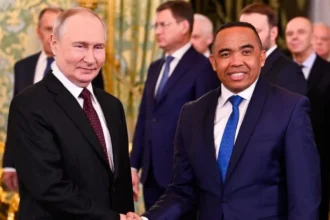 Michaël Randrianirina et Vladimir Poutine