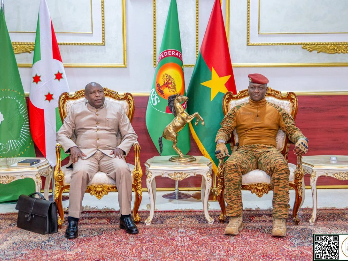 evariste Ndayishimiye en visite de travail à ouagadougou