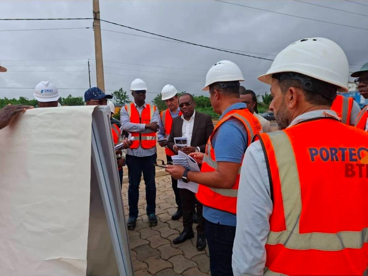 Georges Alé en visite de chantiers à Abomey-Calavi