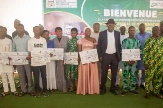 Cérémonie de clôture de la 2e édition du Camp d’excellence de vacances à Djougou.