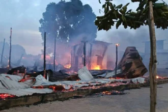 Abomey-Calavi : incendie ravageur près du marché Gros d'Akassato