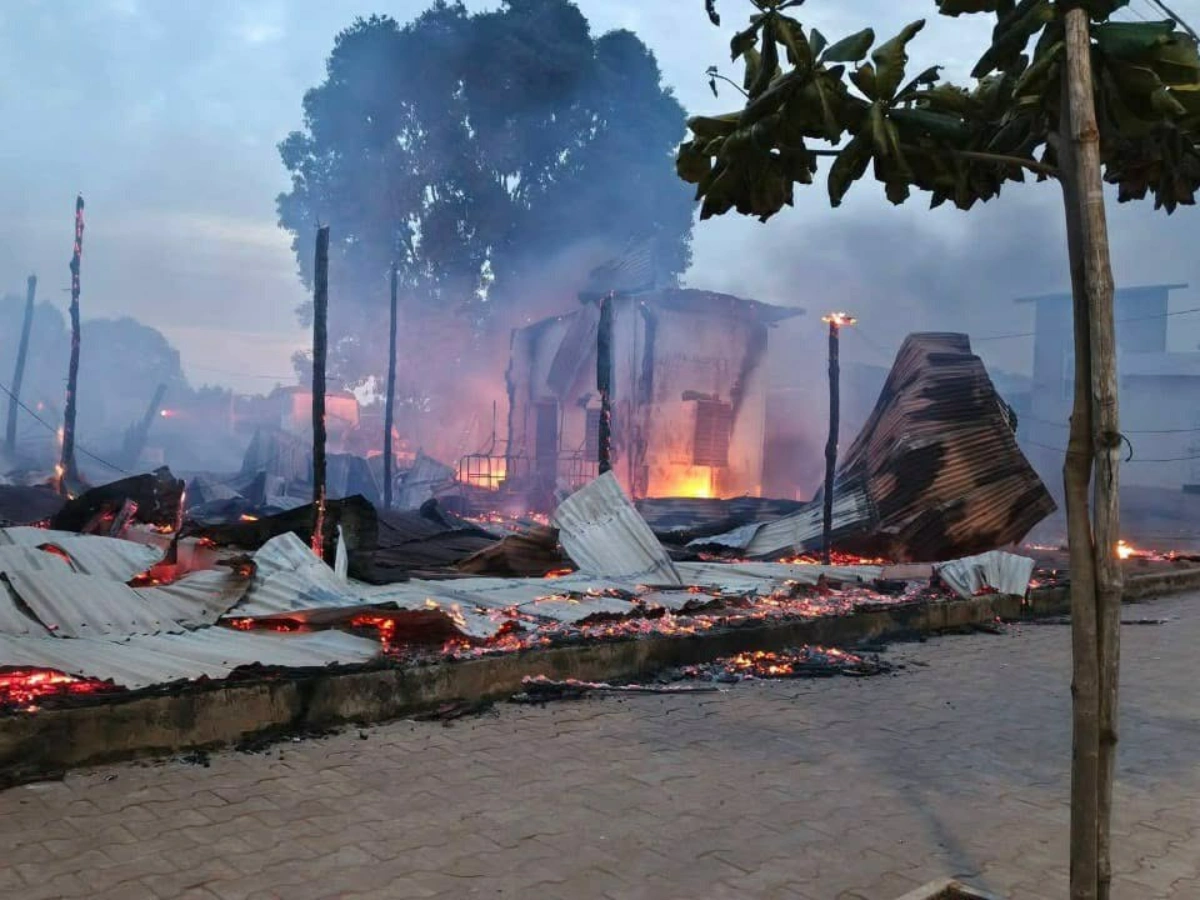 Abomey-Calavi : incendie ravageur près du marché Gros d'Akassato